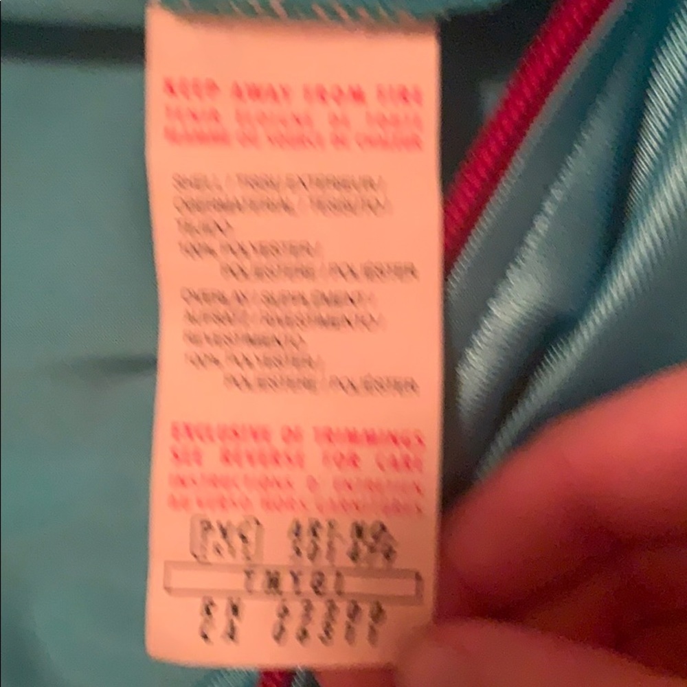 Y2K Puma Teal and Red Shiny Track Jacket - Picture 4 of 5